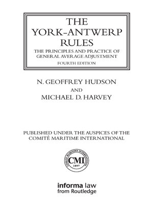 cover image of The York-Antwerp Rules